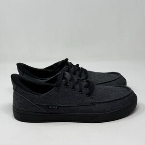 Kizik Porto Sneakers Mens 12 W Wide Black Heather HandsFree Slip In Shoes